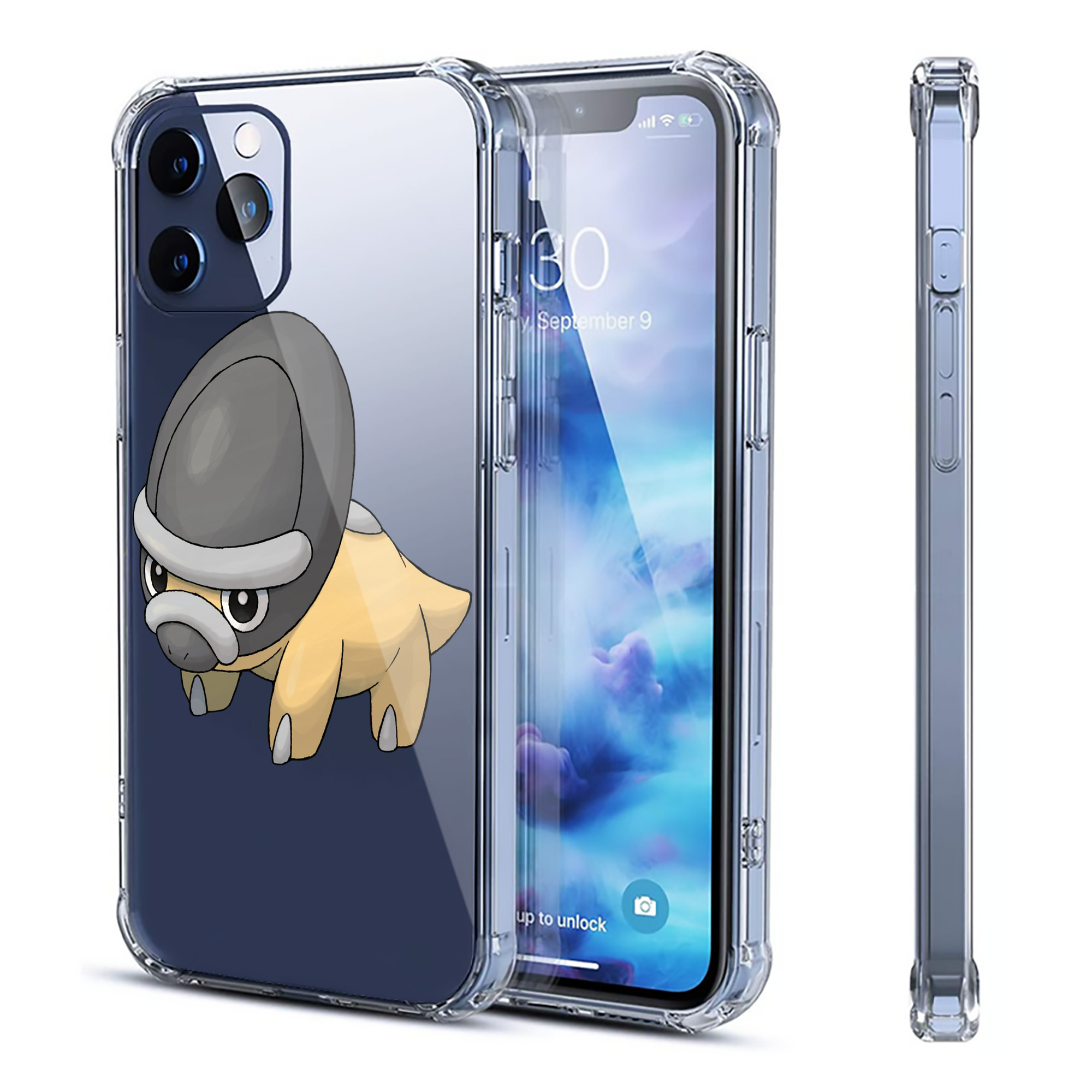 （画像用） ポケットモンスター Pokémon 【iPhone 12シリーズ対応】透明スマホケース（クリアソフトケース）